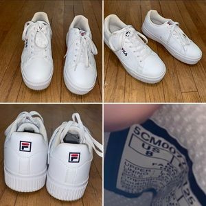 White fila sneakers